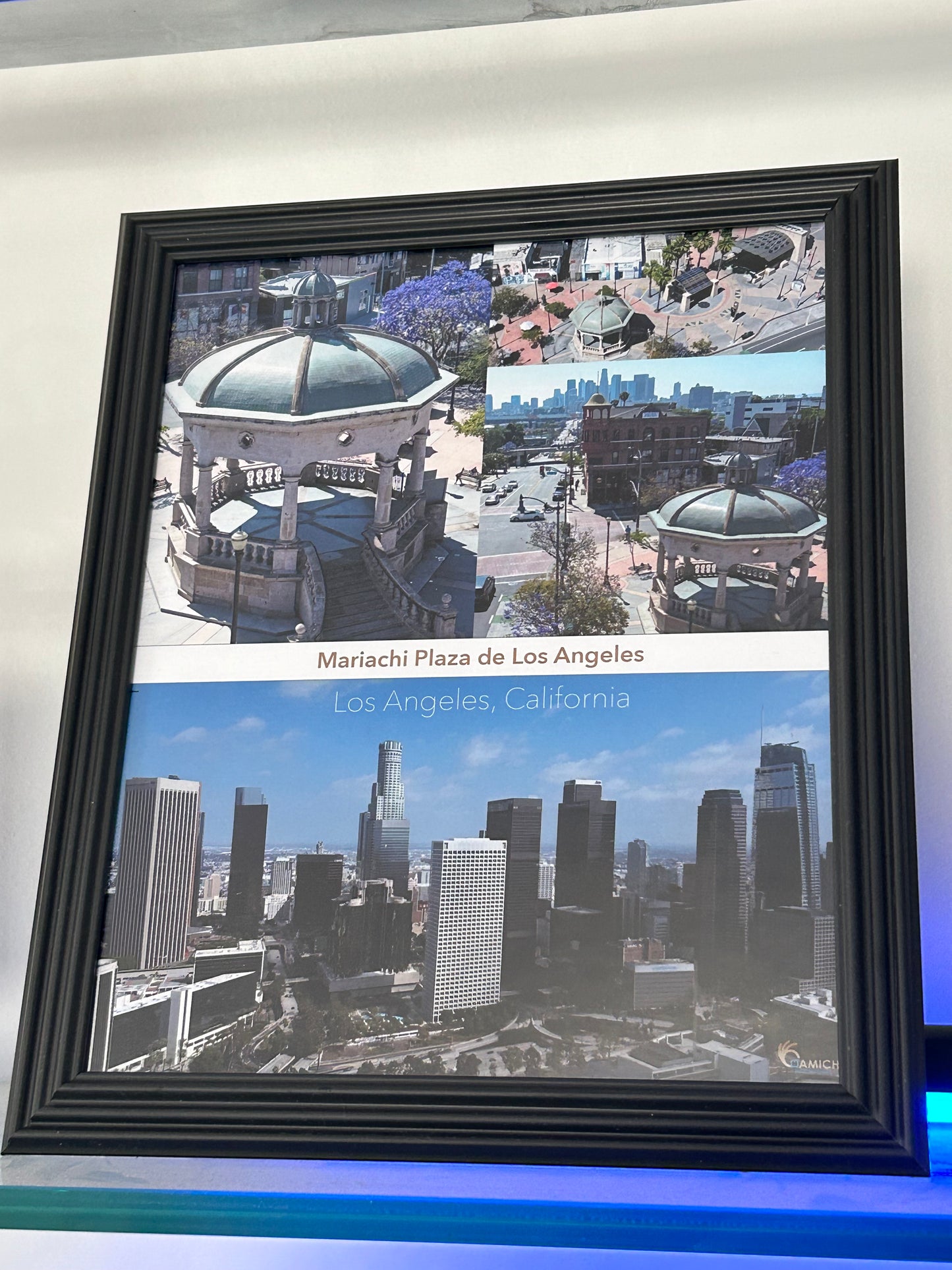 Mariachi Plaza Los Angeles Collage 8x10 black frame