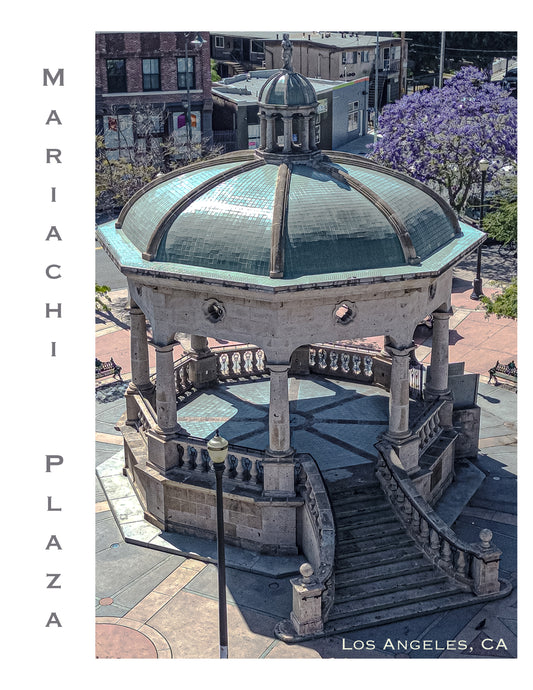 Mariachi Plaza de Los Angeles Kiosko Photo Frame 8x10in